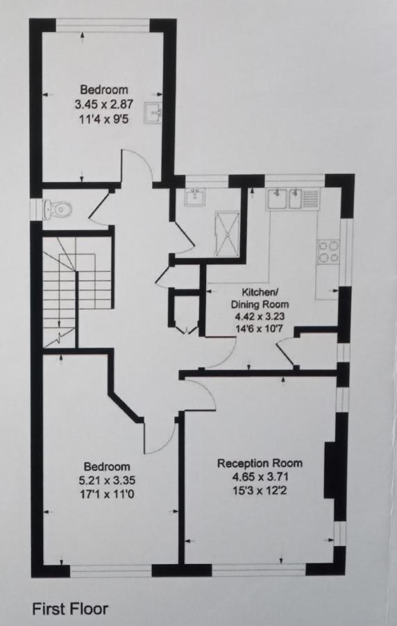 Apartment Large 2-bedroom Maisonette With Free Parking Twickenham